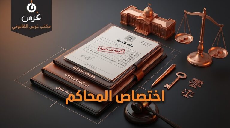 اختصاص المحاكم في القانون السوري