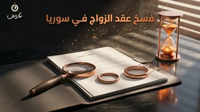 فسخ عقد الزواج في سوريا