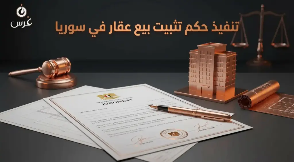 دليل تنفيذ حكم تثبيت بيع عقار في سوريا | الإجراءات والخطوات القانونية 2026