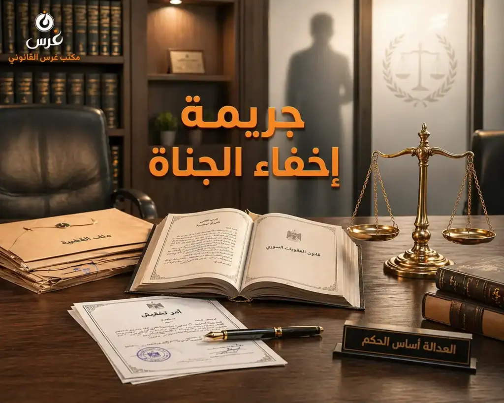 جريمة إخفاء الجناة في سوريا: متى يعفي القانون الأقارب من العقوبة؟
