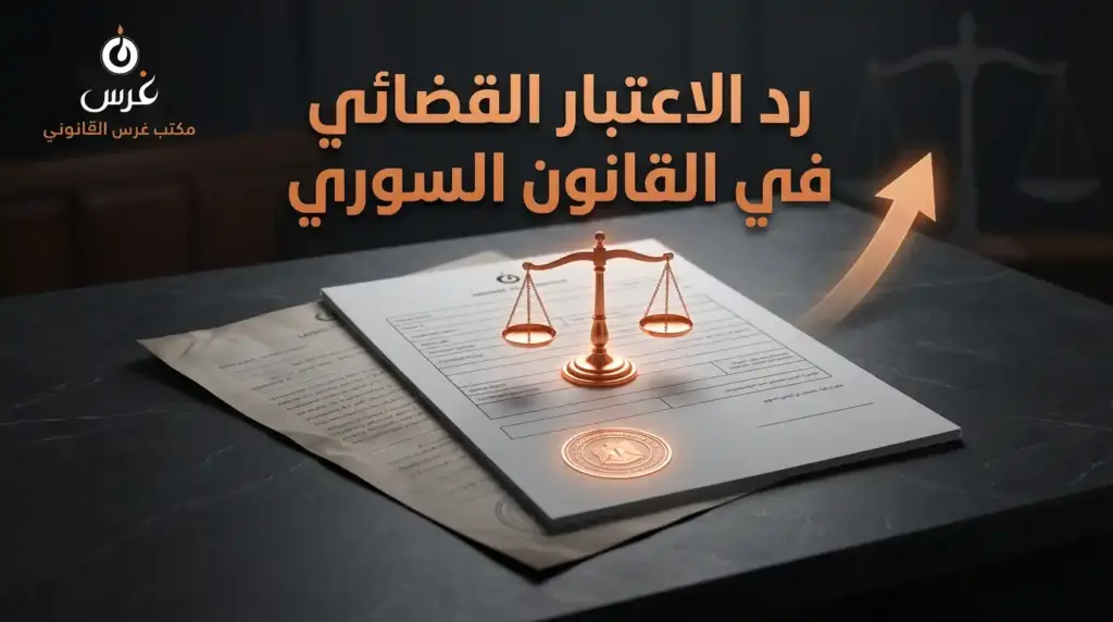 الدليل الشامل حول رد الاعتبار القضائي في القانون السوري | مكتب غرس