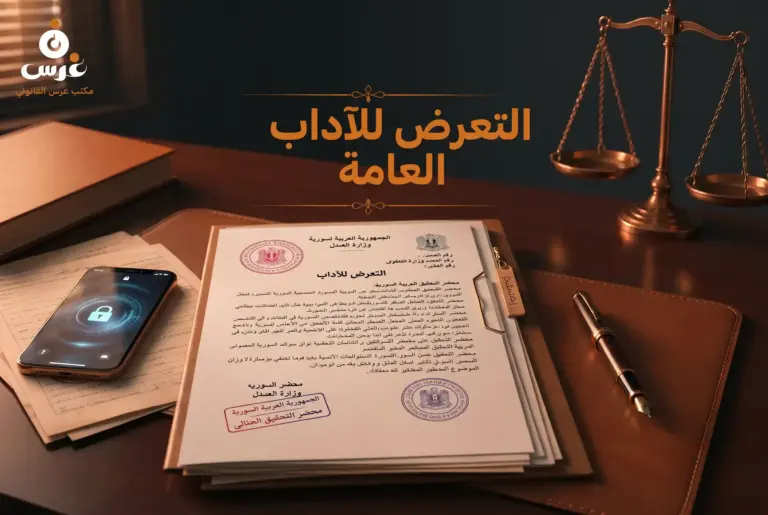 التعرض للآداب العامة