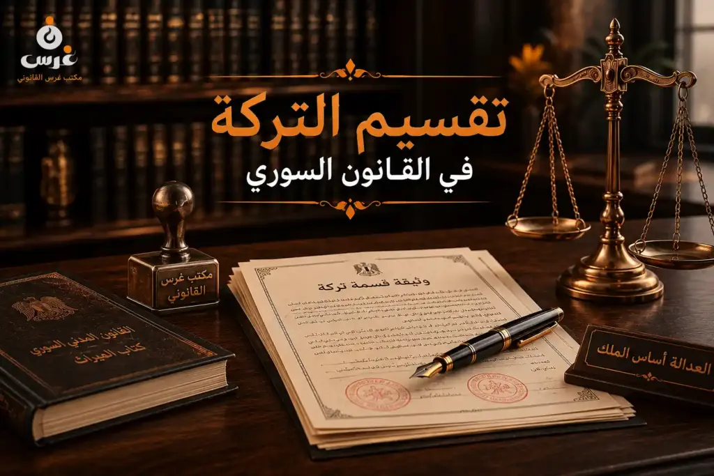 تقسيم التركة في القانون السوري | الحماية وإجراءات العقارات الشائعة