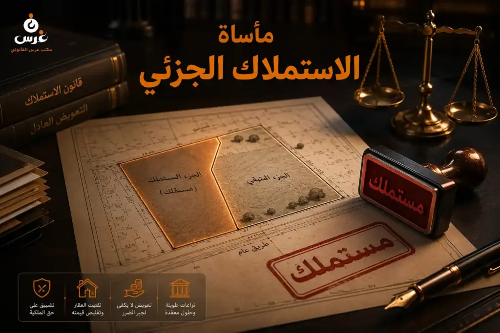 مأساة الاستملاك الجزئي في سوريا: حقوقك وفق المادة 10 و11 | مكتب غرس القانوني