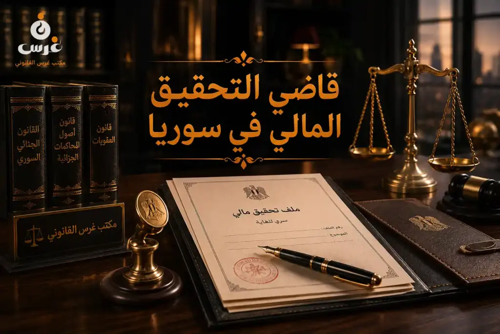 قاضي التحقيق المالي في سوريا | الصلاحيات والجرائم المالية