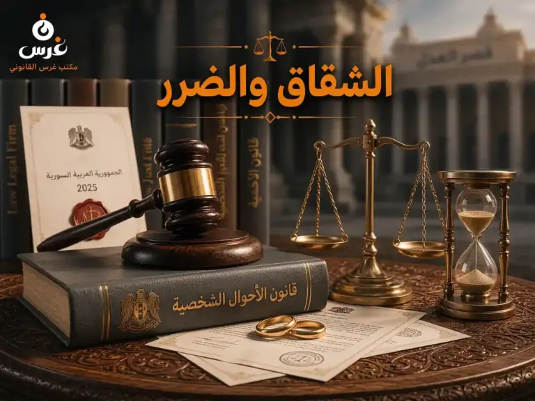دعوى التفريق لعلة الشقاق والضرر