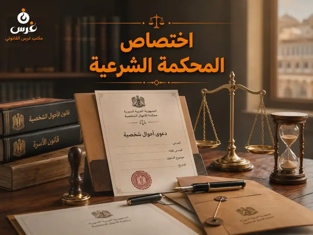 الدليل الشامل: اختصاص المحكمة الشرعية في سوريا | مكتب غرس القانوني