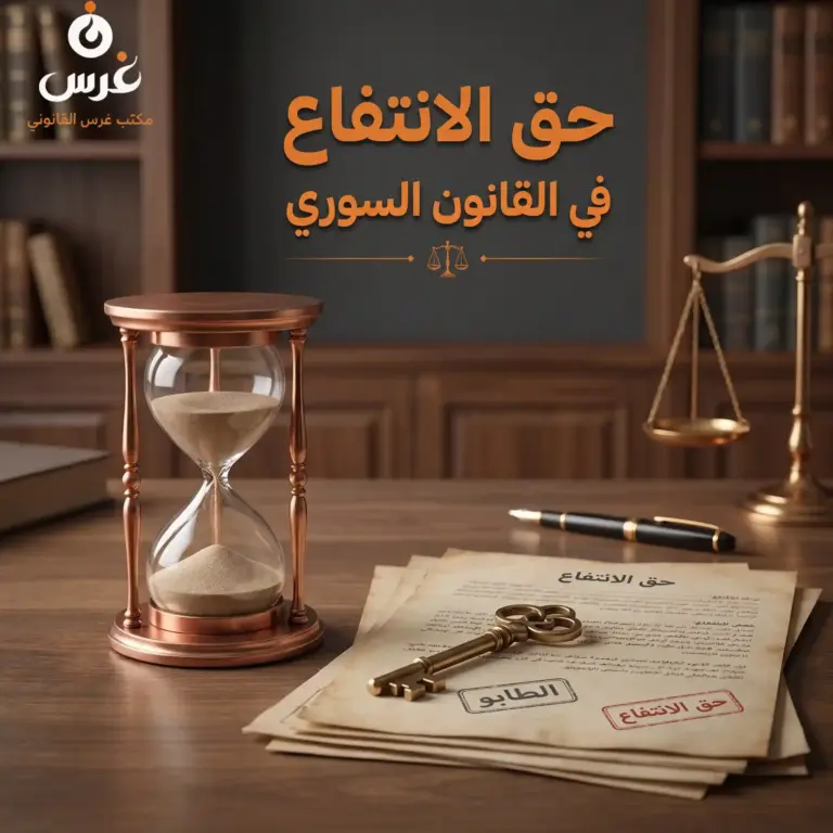 حق الانتفاع في القانون السوري