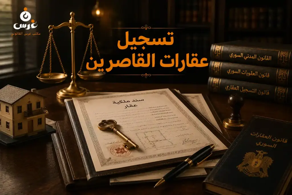 الدليل القانوني لـ تسجيل عقار باسم قاصر في سوريا | مكتب غرس