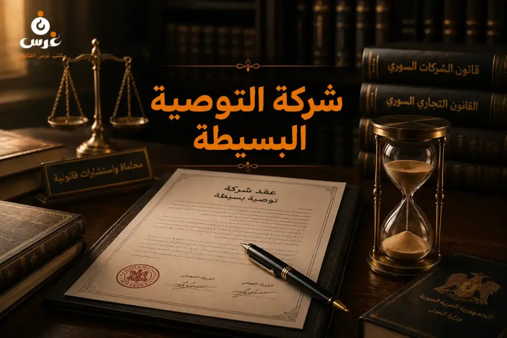 الدليل الشامل لتأسيس شركة التوصية البسيطة في سوريا | مكتب غرس