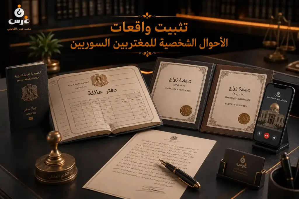 تثبيت واقعات الأحوال الشخصية للمغتربين السوريين: دليل شامل للزواج والطلاق والمواليد 2026
