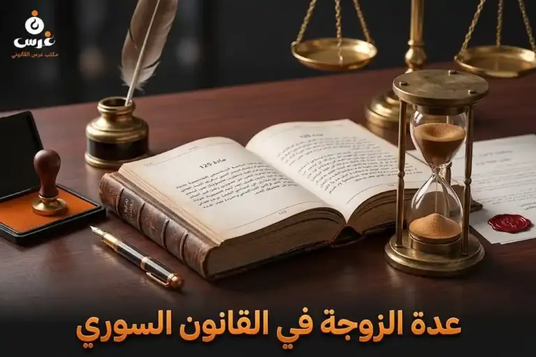 عدة الزوجة في القانون السوري