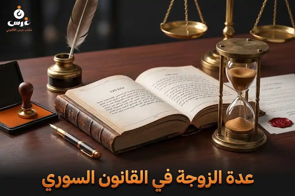 عدة الزوجة في القانون السوري: متى تبدأ؟ دليل كامل | مكتب غرس القانوني