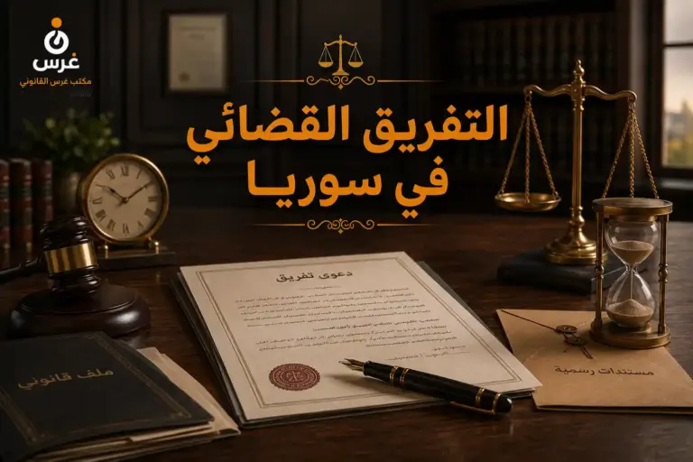 التفريق القضائي في القانون السوري