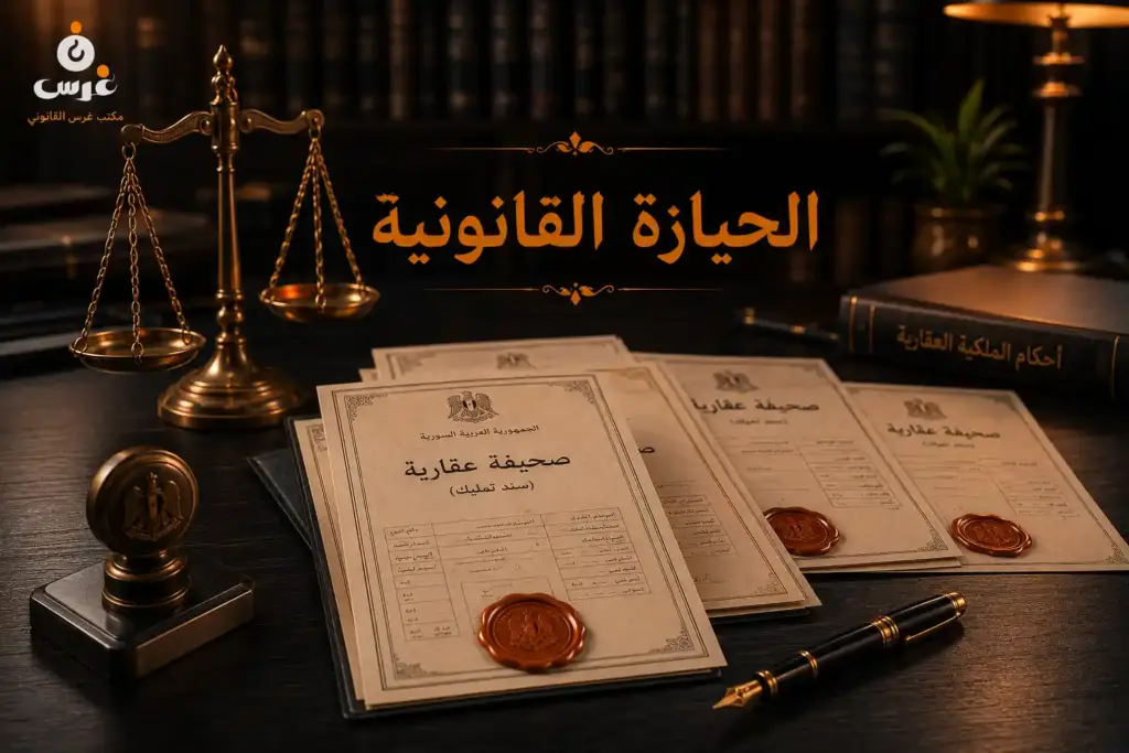 الحيازة القانونية وأثر تحول صفة الحائز في القانون السوري | مكتب غرس