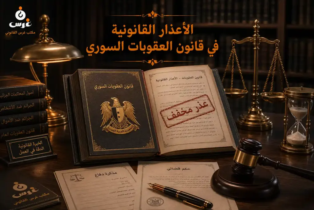 الأعذار القانونية في قانون العقوبات السوري: آليات التخفيف وسورة الغضب