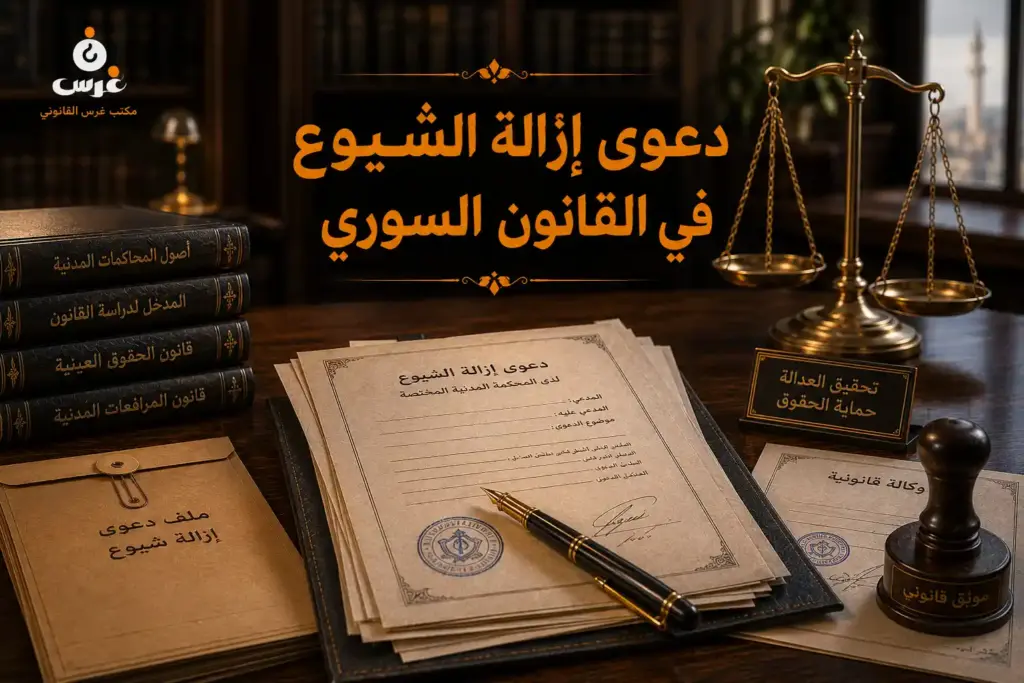 دعوى إزالة الشيوع في القانون السوري: الدليل القانوني لتفادي تجميد العقارات