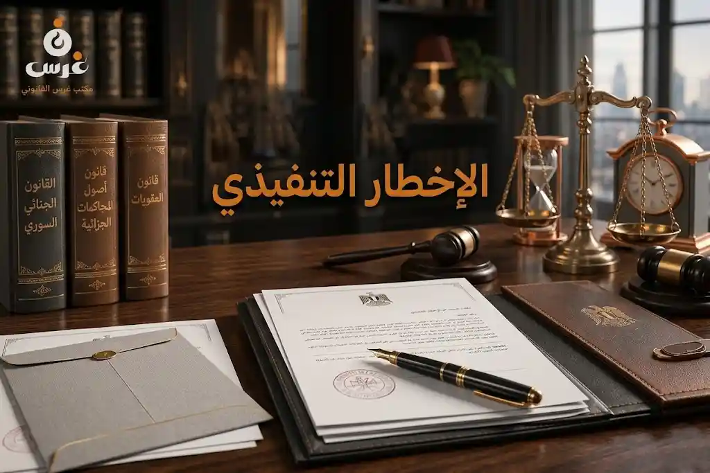الإخطار التنفيذي في قانون أصول المحاكمات المدنية السوري: دليل إجرائي وأسباب البطلان