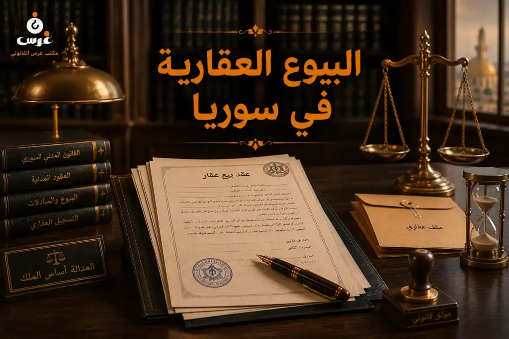البيوع العقارية في القانون السوري: الدليل القانوني والضريبي الشامل