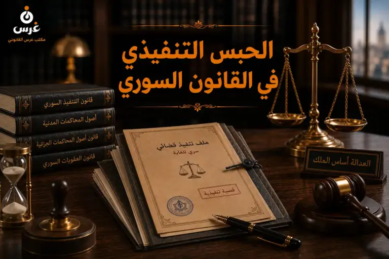 الحبس التنفيذي في القانون السوري