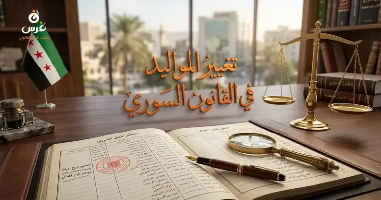 تغيير المواليد في القانون السوري