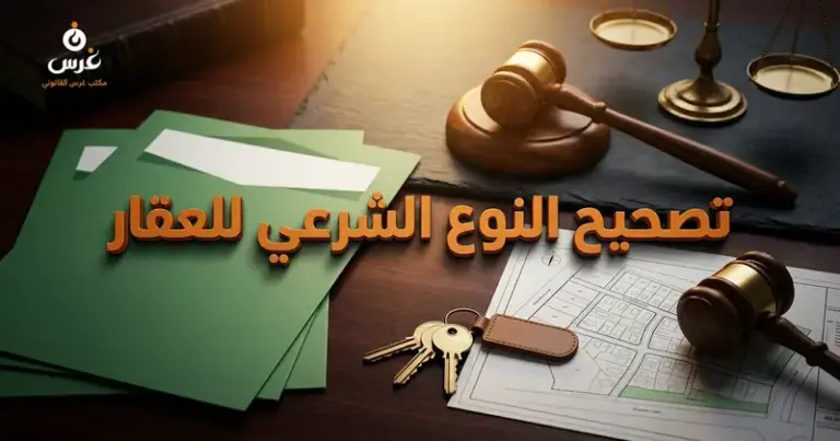 تصحيح النوع الشرعي للعقار في سوريا