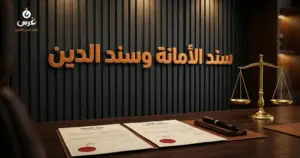 صورة توضيحية حول سند الأمانة وسند الدين في القانون السوري — مكتب غرس القانوني