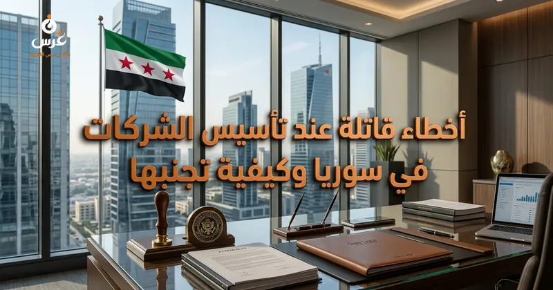 أخطاء قاتلة عند تأسيس الشركات في سوريا: وكيفية تجنبها