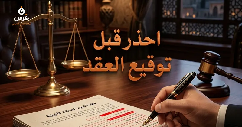 متى يجب ألا توقع على أي عقد
