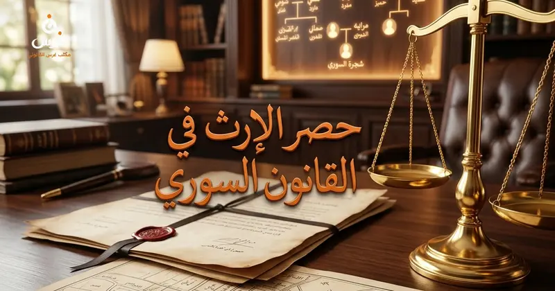 حصر الإرث في القانون السوري إجراءاته وأنواعه وكيفية توزيع الأنصبة