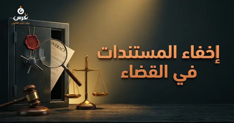 عواقب إخفاء المستندات وإنكارها في قانون البينات السوري المادتين 116 و117 بينات