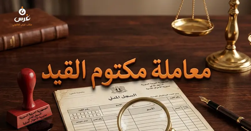 الأوراق المطلوبة لمعاملة مكتوم القيد في القانون السوري وإجراءات تسجيله