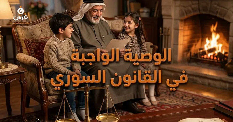 الوصية الواجبة في قانون الأحوال الشخصية السوري وشروط استحقاق الأحفاد لها