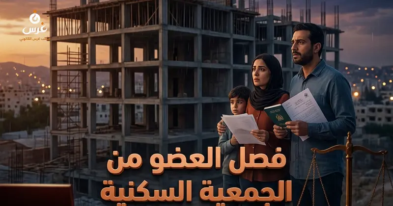 فصل العضو من الجمعية السكنية الحالات القانونية وكيفية الطعن بالقرار