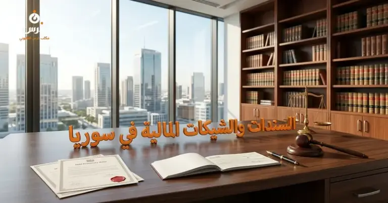 صورة توضيحية حول السندات المالية في سوريا — مكتب غرس القانوني