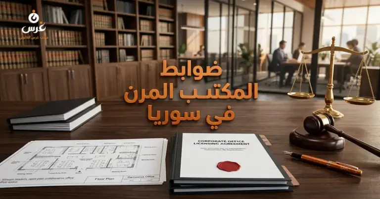 صورة توضيحية حول المكتب المرن في سوريا — مكتب غرس القانوني