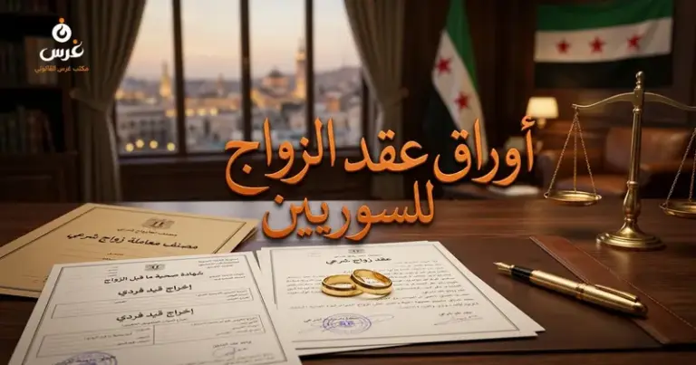 الأوراق المطلوبة لعقد الزواج في سوريا