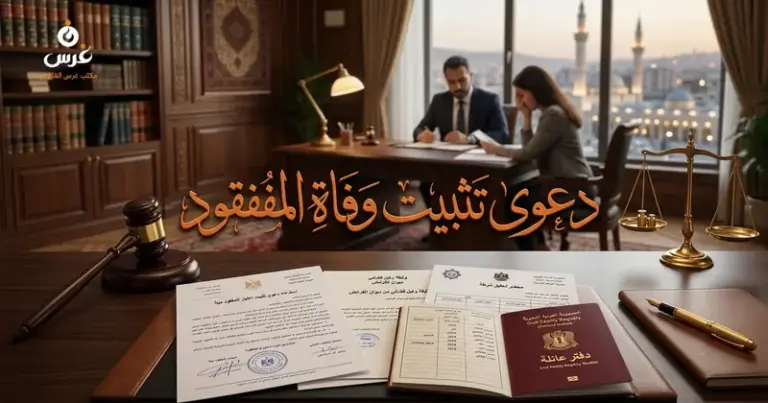 دعوى تثبيت وفاة المفقود