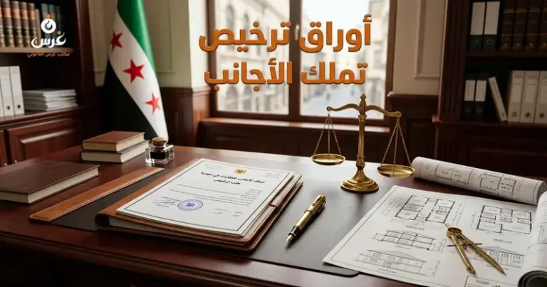 ترخيص تملك الأجانب للعقارات في سوريا