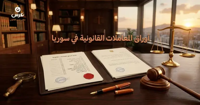 الأوراق المطلوبة للمعاملات القانونية في سوريا