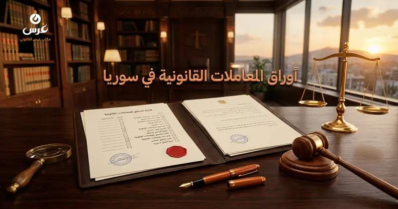 دليل الأوراق والمستندات المطلوبة للمعاملات القانونية في سوريا 2026