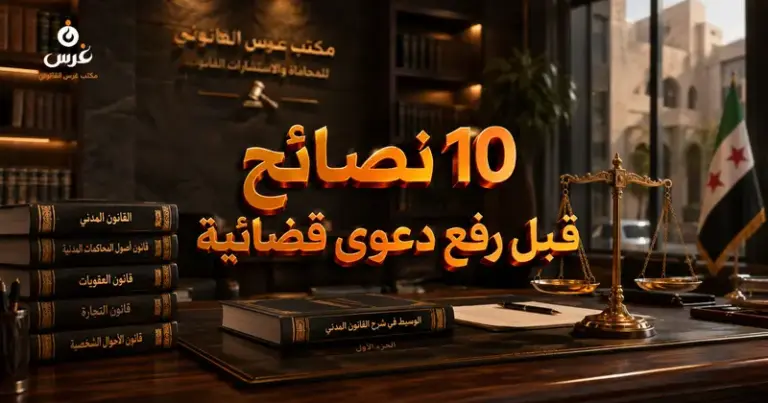رفع دعوى قضائية في سوريا