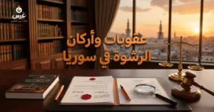 صورة توضيحية حول جرم الرشوة في القانون السوري — مكتب غرس القانوني