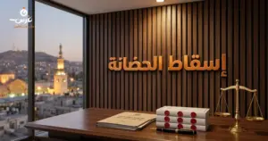 صورة توضيحية حول إسقاط الحضانة في القانون السوري — مكتب غرس القانوني