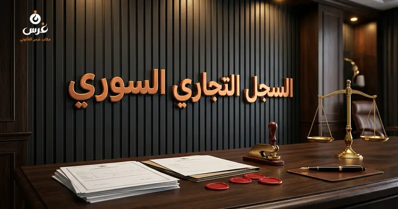 صورة توضيحية حول السجل التجاري في القانون السوري — مكتب غرس القانوني