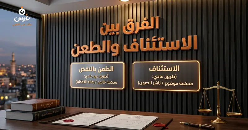 الفرق بين الاستئناف والطعن في القانون السوري دليل 2026