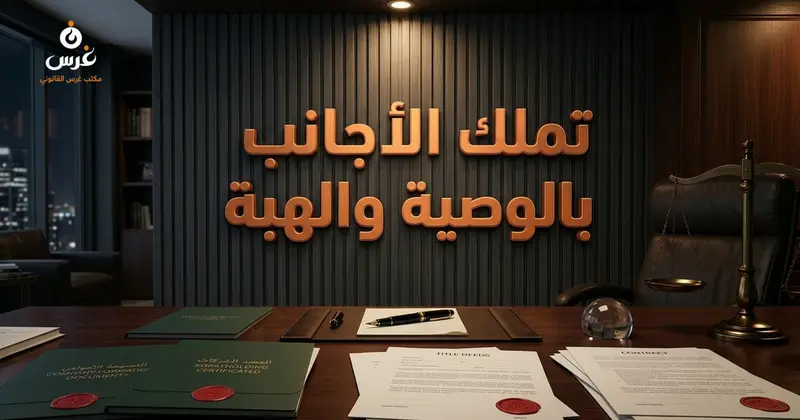أحكام تملك الأجانب للعقارات بالوصية والهبة في سوريا 2026