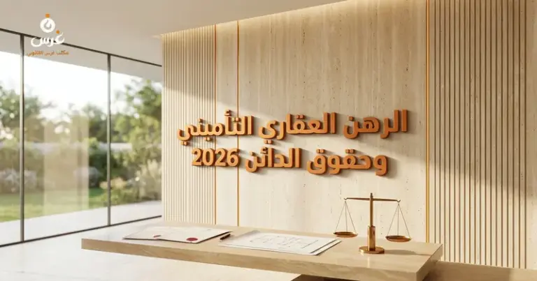 صورة توضيحية حول الرهن العقاري التأميني في سوريا 2026 — مكتب غرس القانوني