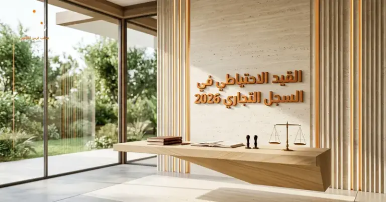 صورة توضيحية حول القيد الاحتياطي في السجل التجاري السوري 2026 — مكتب غرس القانوني