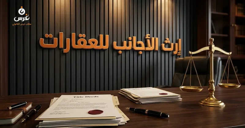 صورة توضيحية حول أيلولة العقار الموروث للأجانب في سوريا — مكتب غرس القانوني